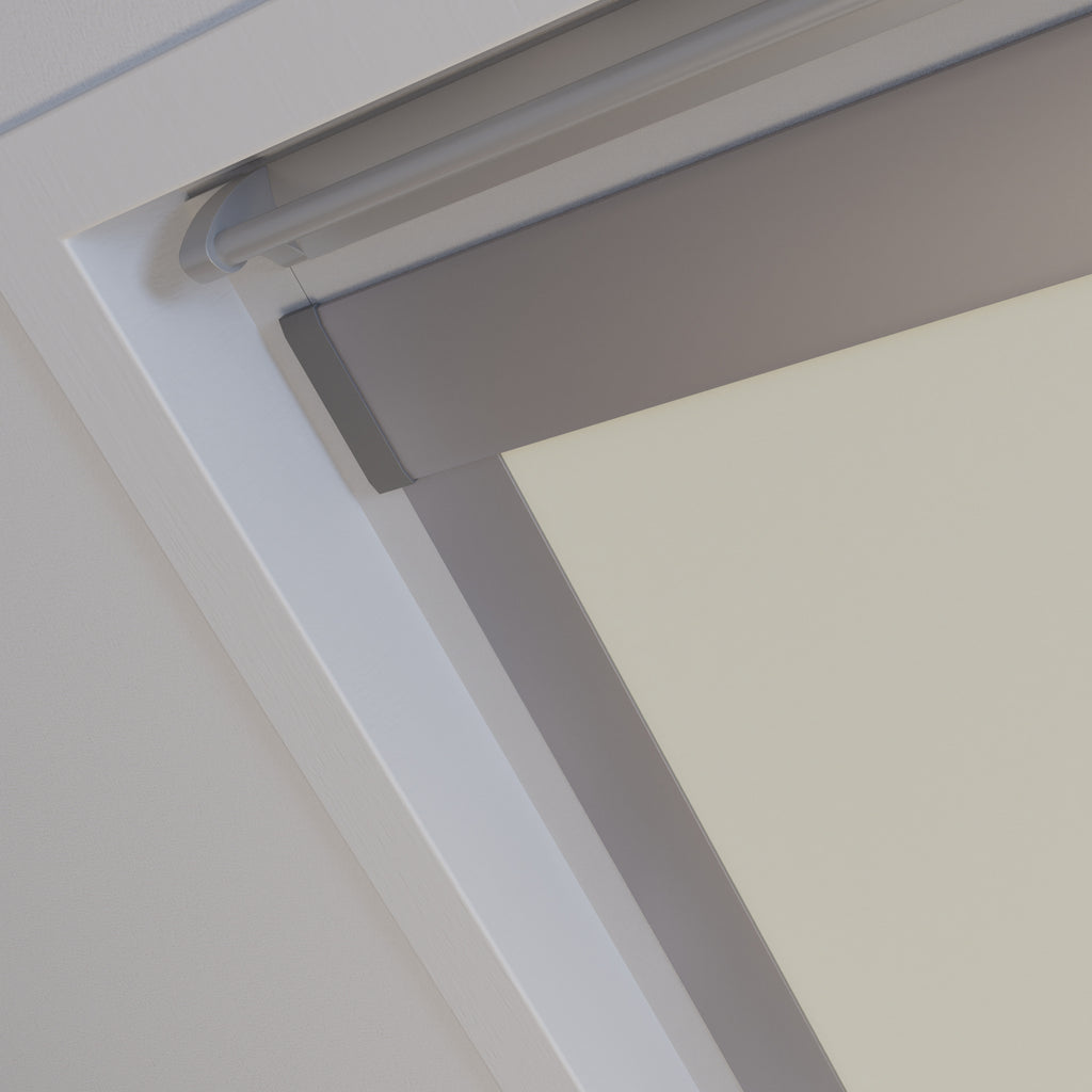 Dakraam rolgordijn Verduister Licht Beige 2921