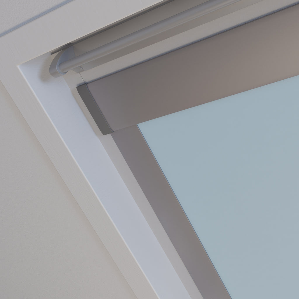 Dakraam rolgordijn Verduister Licht Blauw 5920