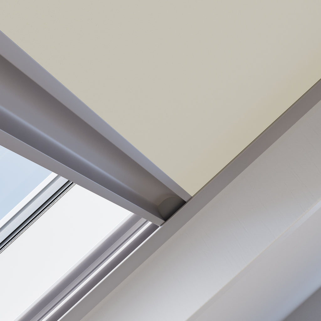 Dakraam rolgordijn Verduister Licht Beige 2921