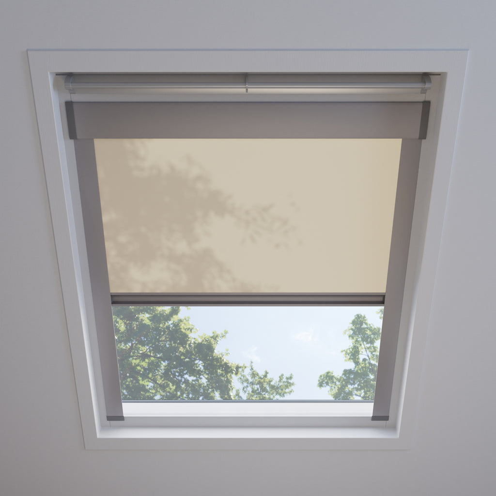 Dakraam rolgordijn Beige 500