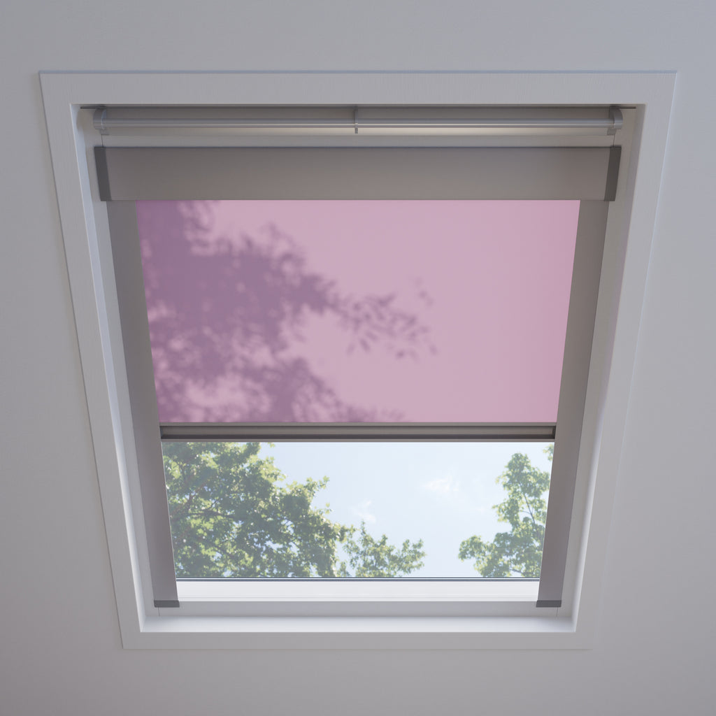 Dakraam rolgordijn Licht Roze 910