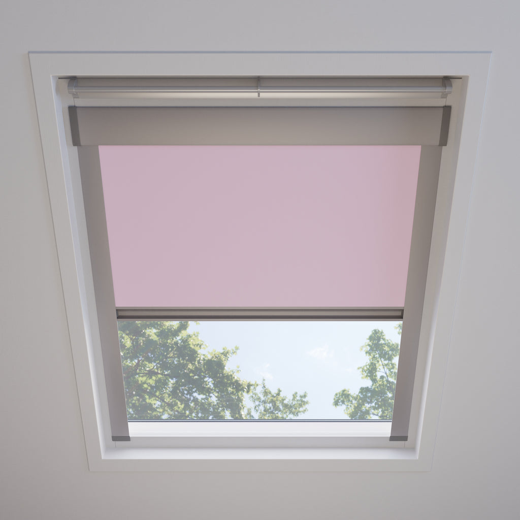 Dakraam rolgordijn Verduister Licht Roze 5910