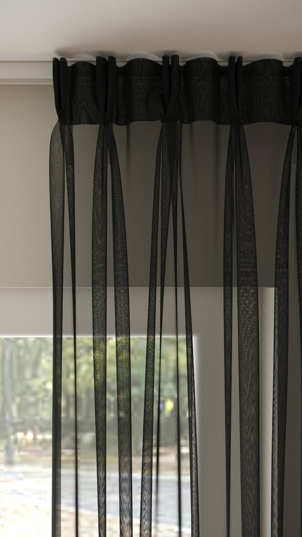 Franse Voile Antraciet