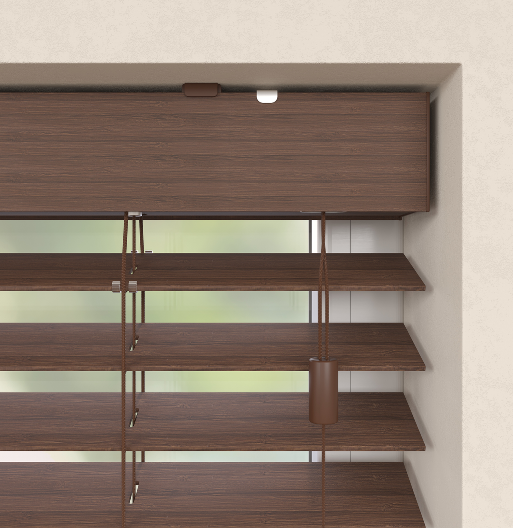 Bamboe Jaloezie Naturel Wenge Afbeelding 2