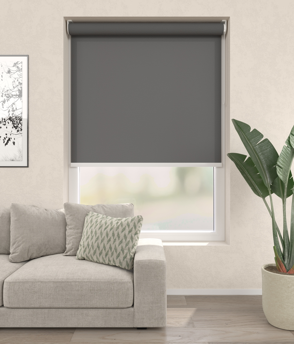 Rolgordijn Bologna Antraciet 4301 Afbeelding 1