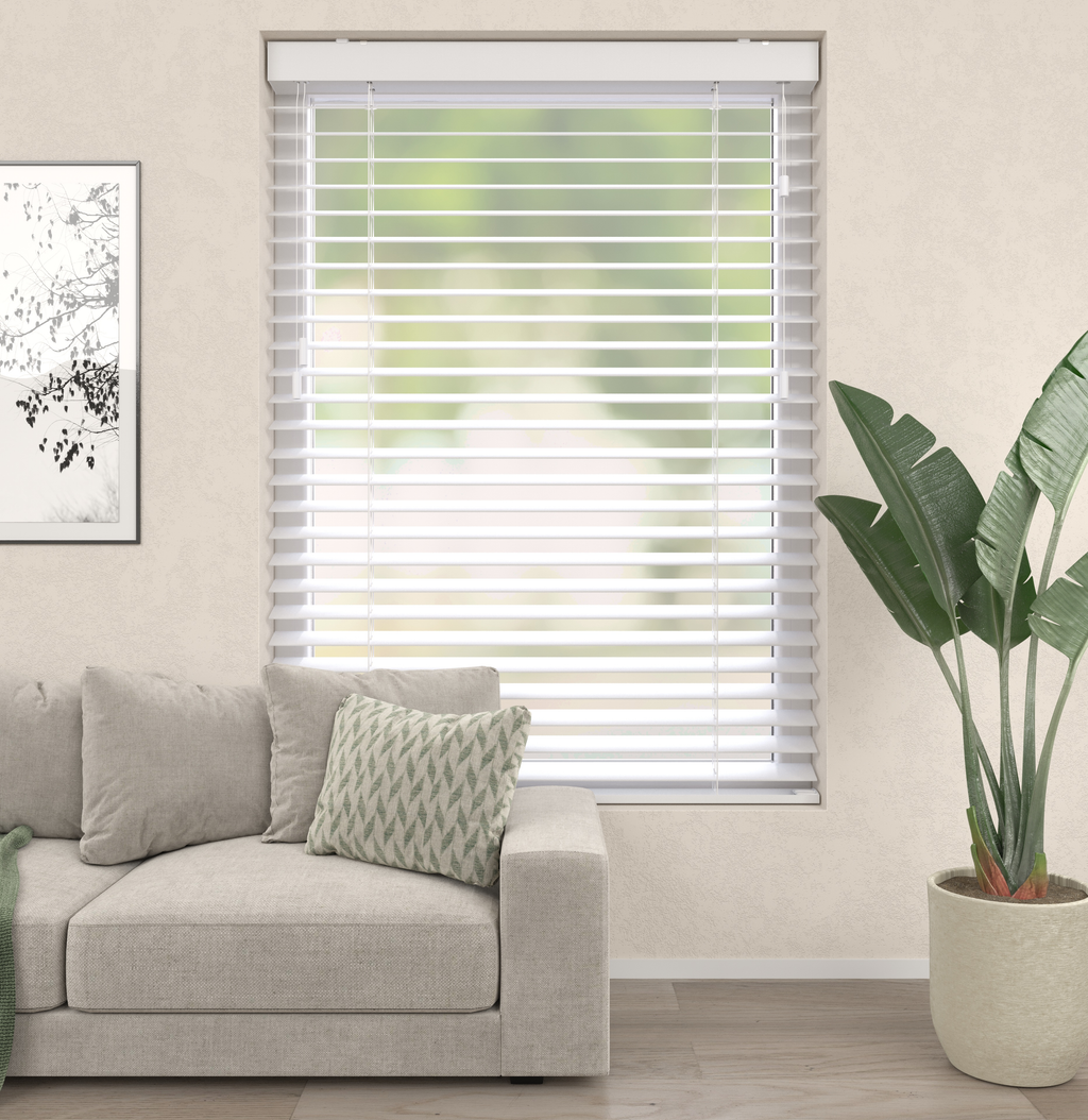 Houten Jaloezie Premium Wit Afbeelding 1