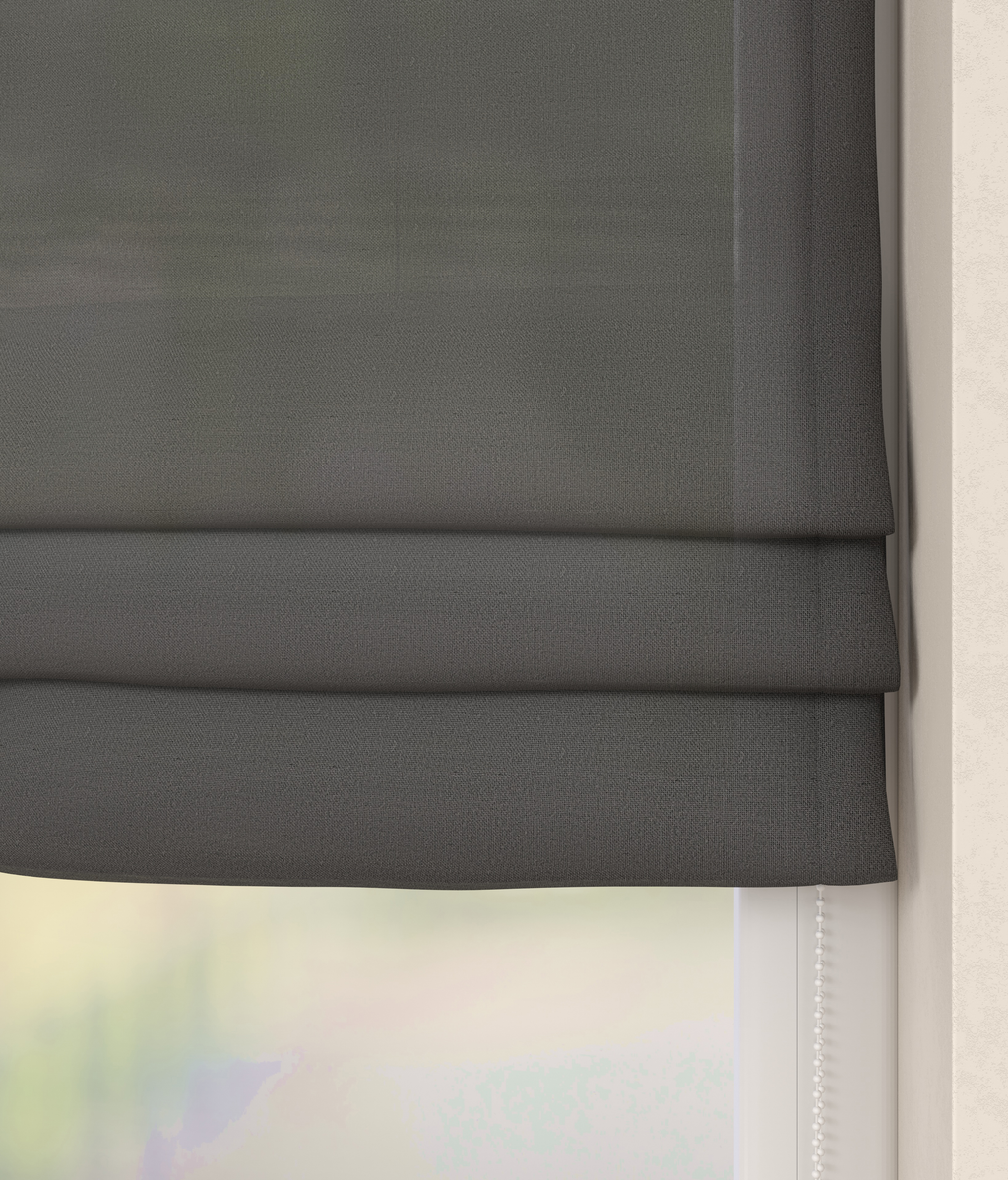 Vouwgordijn Batist Antraciet Afbeelding 2