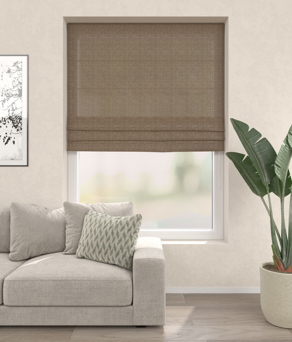 Vouwgordijn Serge Taupe 16326 Afbeelding 1