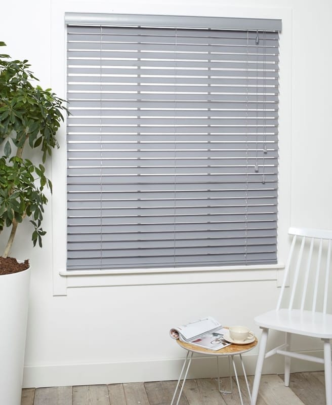 Houten Jaloezie Luxe Grijs Afbeelding 1