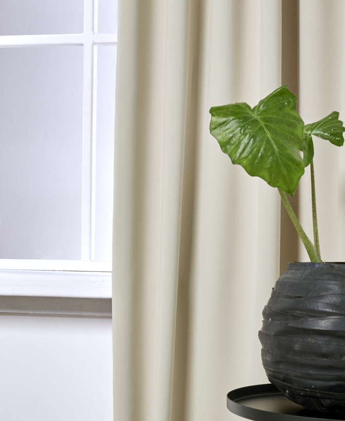 Gordijn Brandvertragend Uni Ecru Afbeelding 2