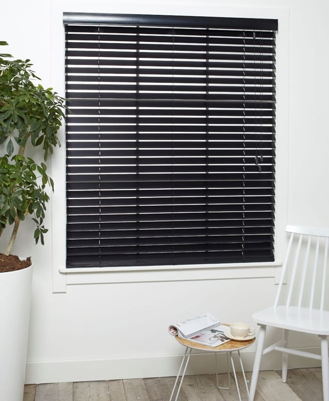 Houten Jaloezie Luxe Zwart Afbeelding 1