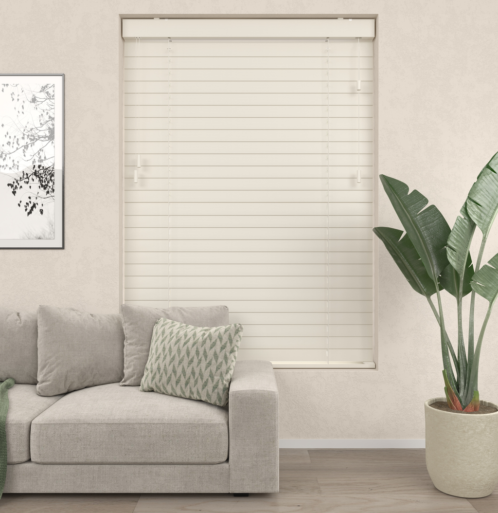 Houten Jaloezieën - Premium Lichtbeige