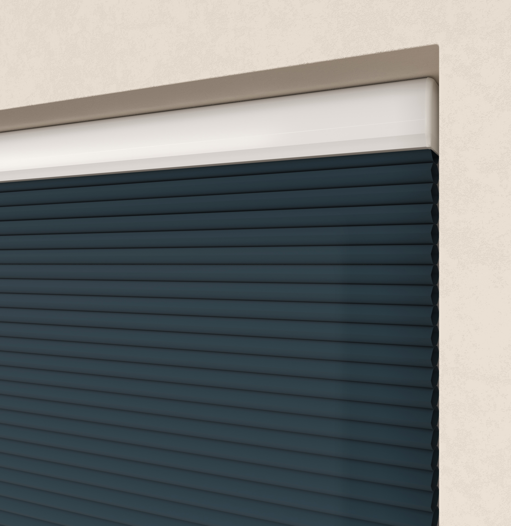 Elektrische Plissé gordijn Monaco Blauw 09