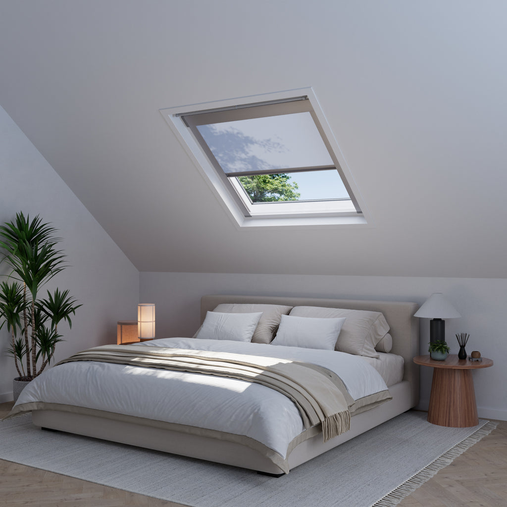 Dakraam rolgordijn Licht Blauw 920