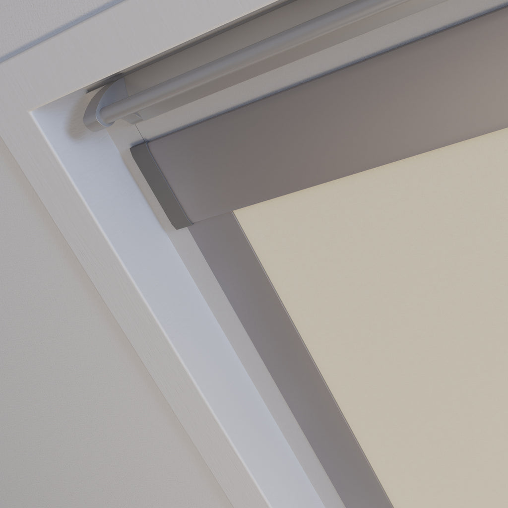 Dakraam rolgordijn Verduister Beige 3358