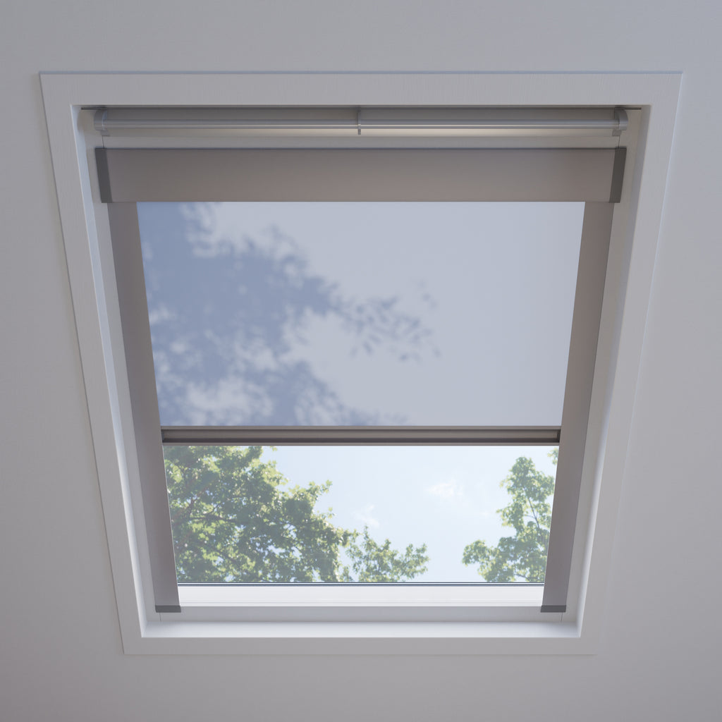 Dakraam rolgordijn Licht Blauw 920