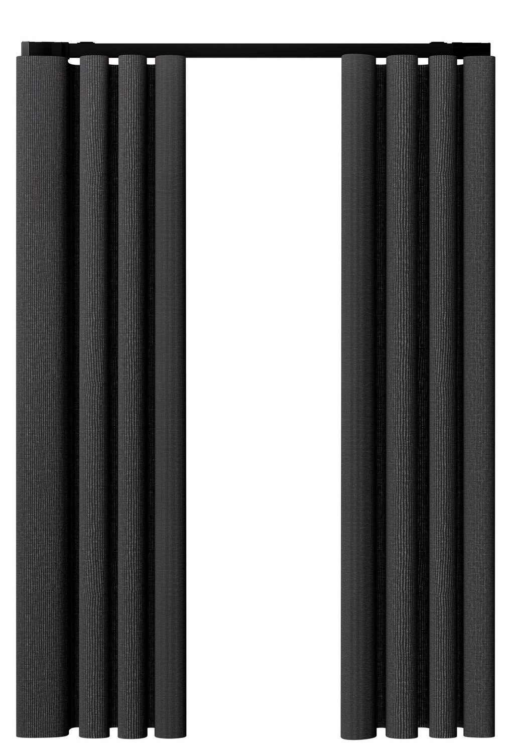 Elektrische Gordijnrails Zwart MotionBlinds