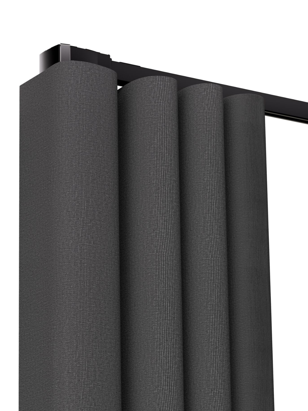 Elektrische Gordijnrails Zwart MotionBlinds