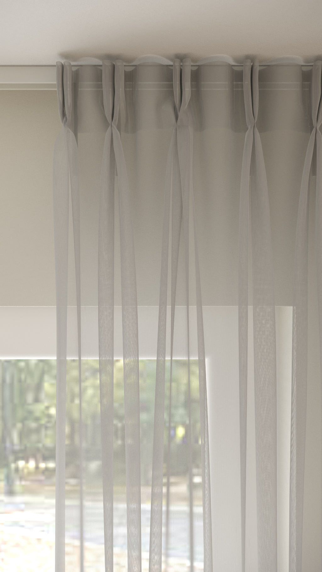 Franse Voile Lichtgrijs