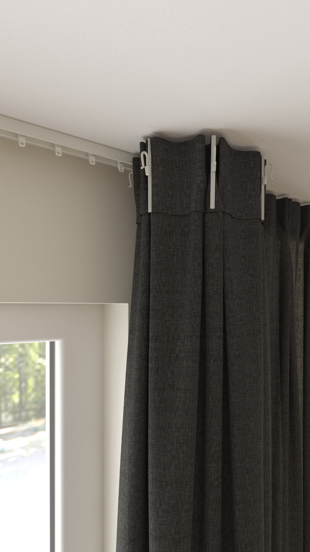 Inbetween Linnenlook Zwart