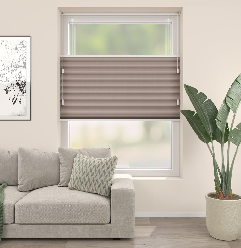 Elektrische Plissé gordijnen Parijs Oud Roze Verduister 746-04