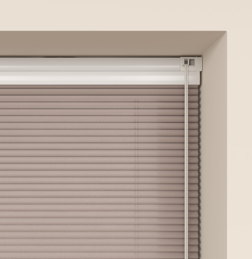 Elektrische Plissé gordijnen Parijs Oud Roze Verduister 746-04