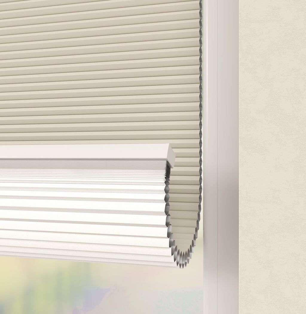 Premium Plissé gordijnen Parijs Lichtzand Verduister 5160