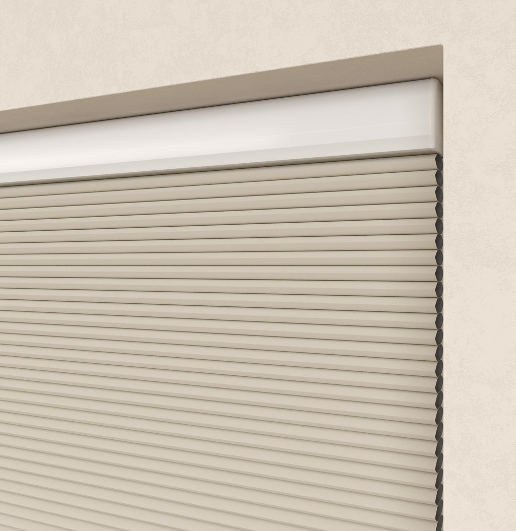 Premium Plissé gordijnen Parijs Lichtzand Verduister 5160