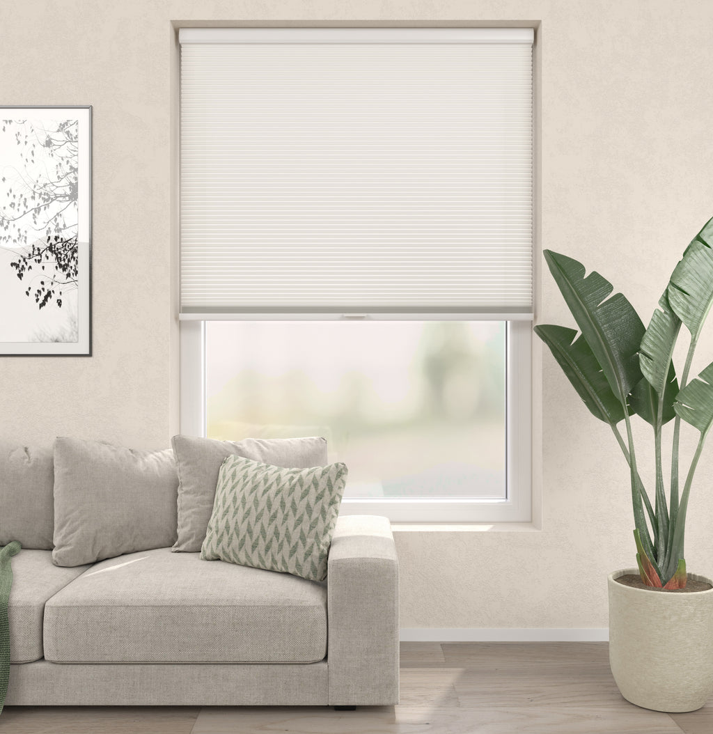 Plissé Gordijn Premium Monaco Wit 01 Afbeelding 1