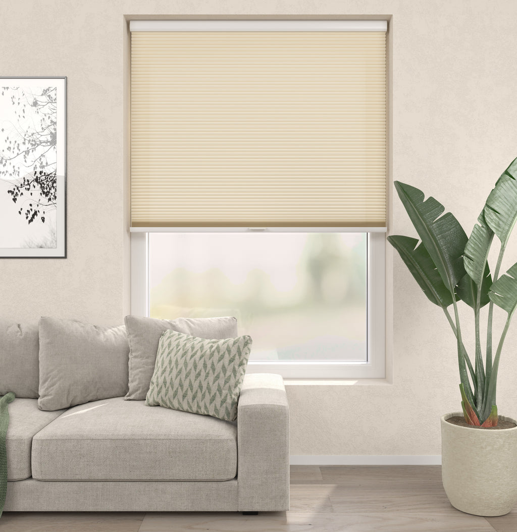 Plissé Gordijn Premium Monaco Ecru 02 Afbeelding 1