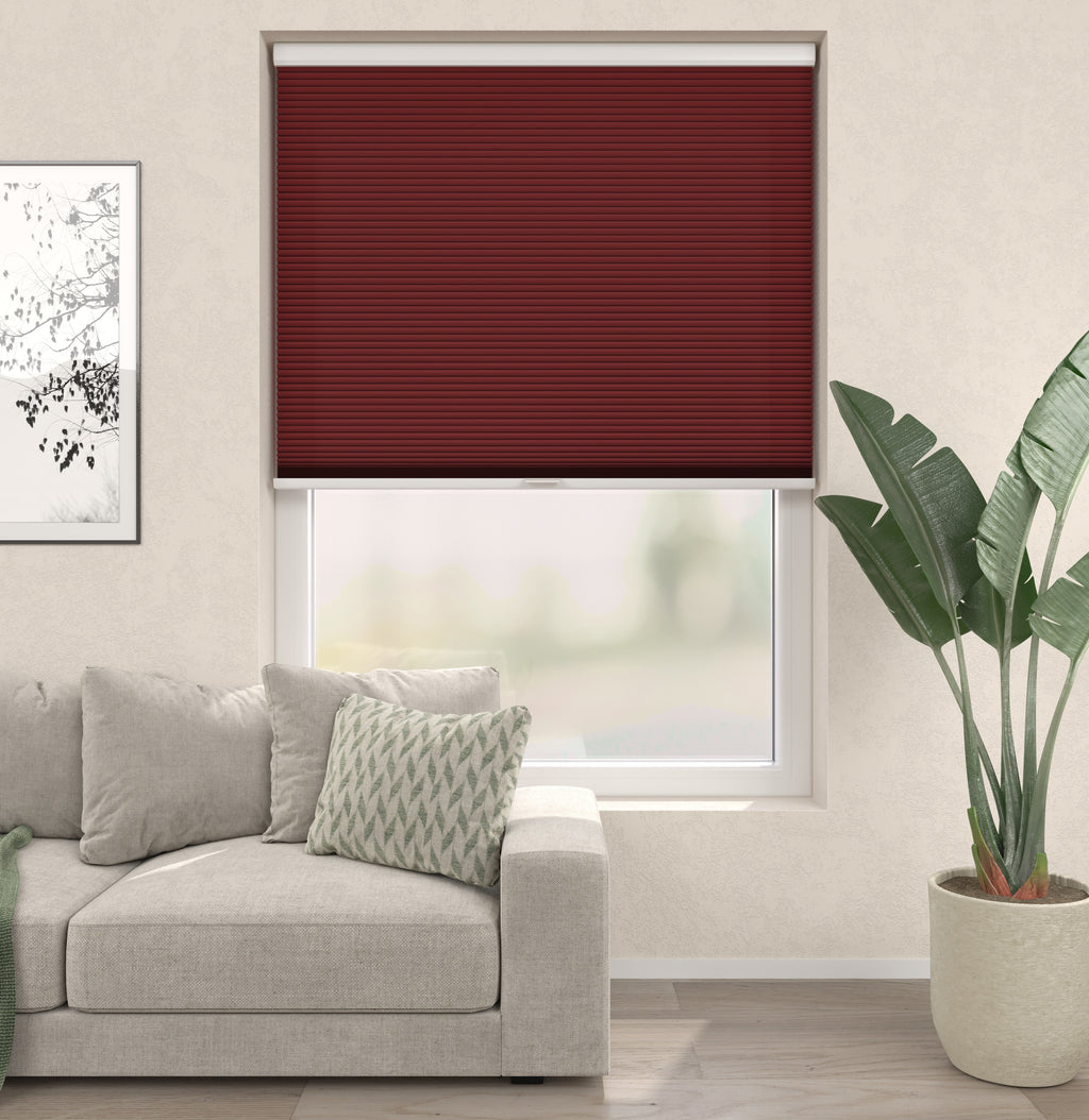 Plissé Gordijn Premium Monaco Rood 06 Afbeelding 1