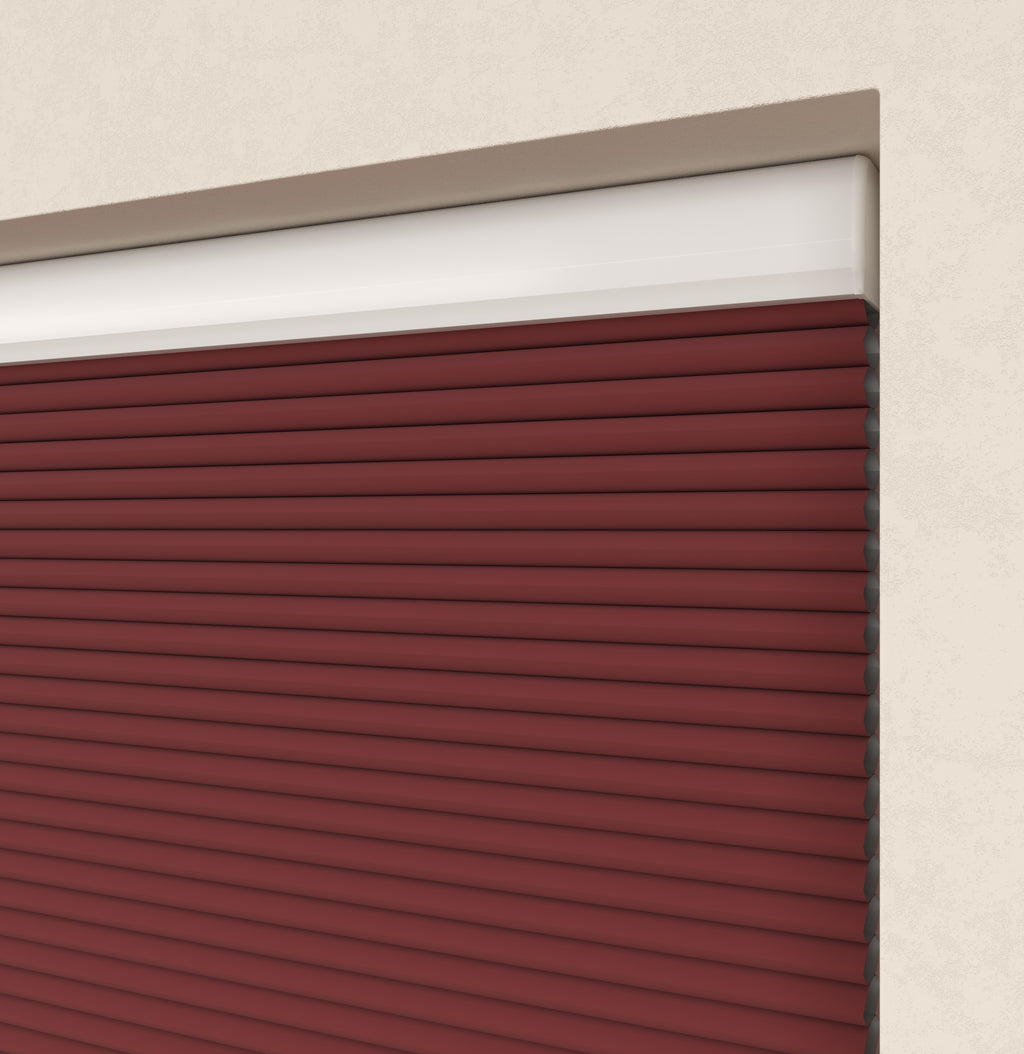 Premium Plissé gordijnen Monaco Rood Verduister 06