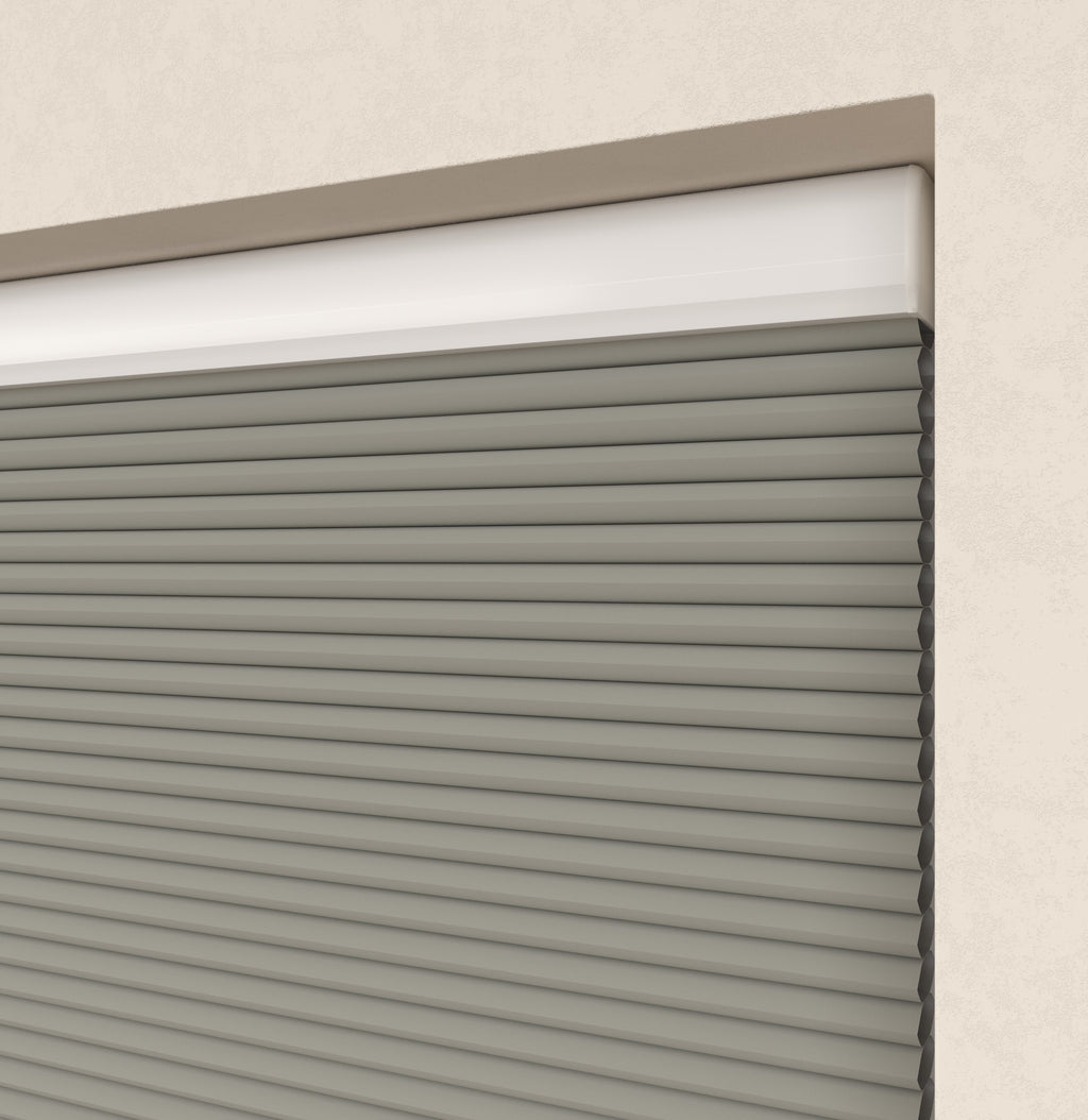 Premium Plissé gordijnen Monaco Lichtgrijs Verduister 10