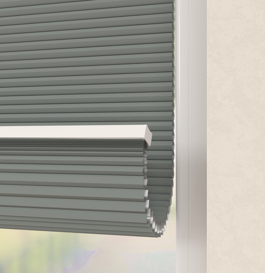 Premium Plissé gordijnen Monaco Grijs Verduister 11