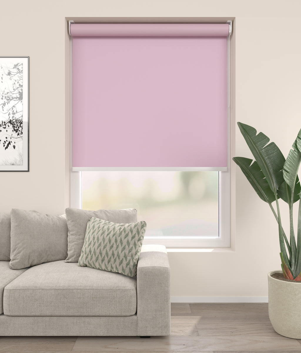 Elektrisch Rolgordijn Rome Verduister Licht Roze 5910