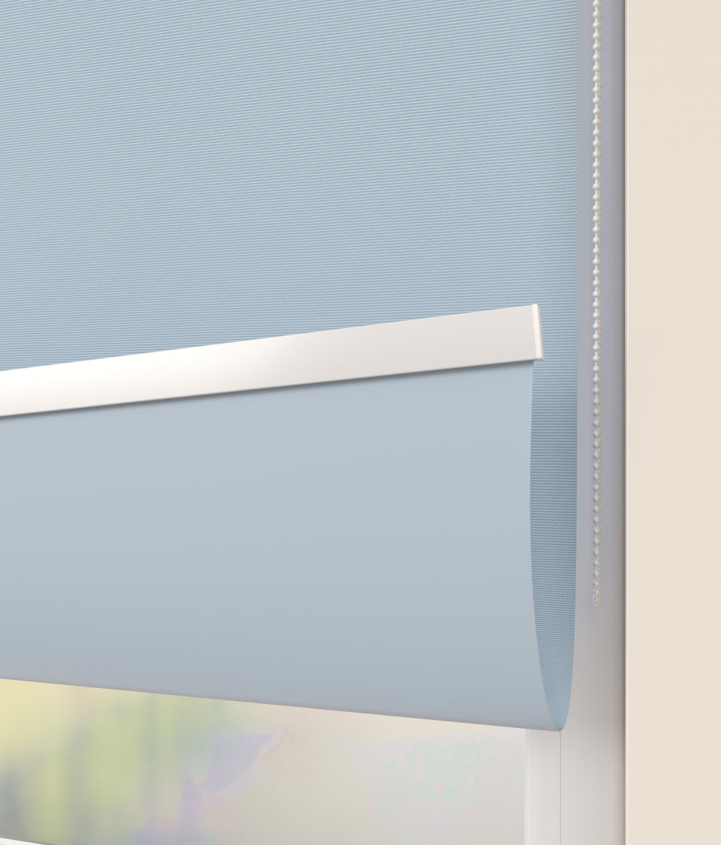 Elektrisch Rolgordijn Rome Verduister Licht Blauw 5920