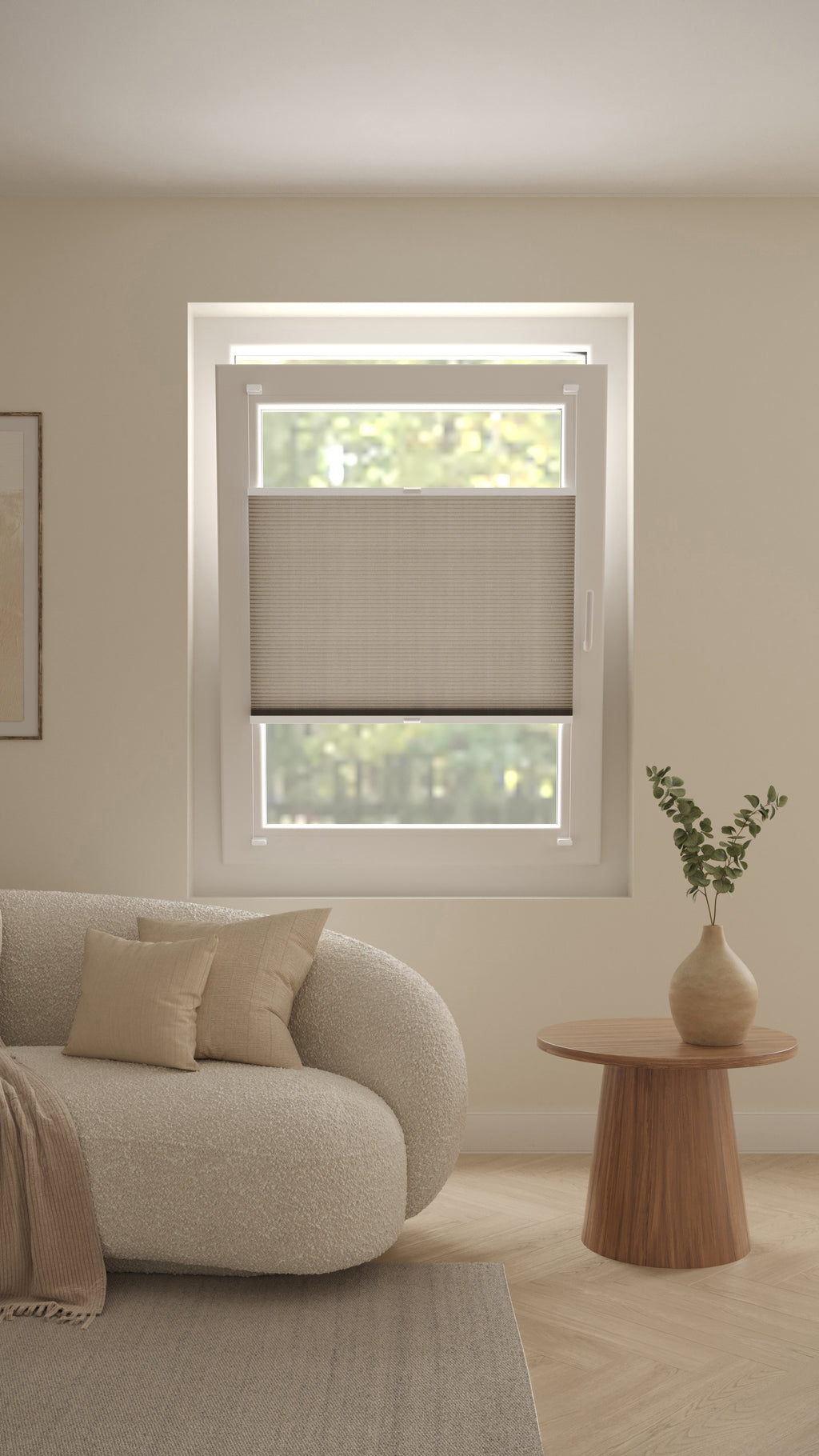 Plissé gordijnen Trend Zand 04 - Draai/kiep