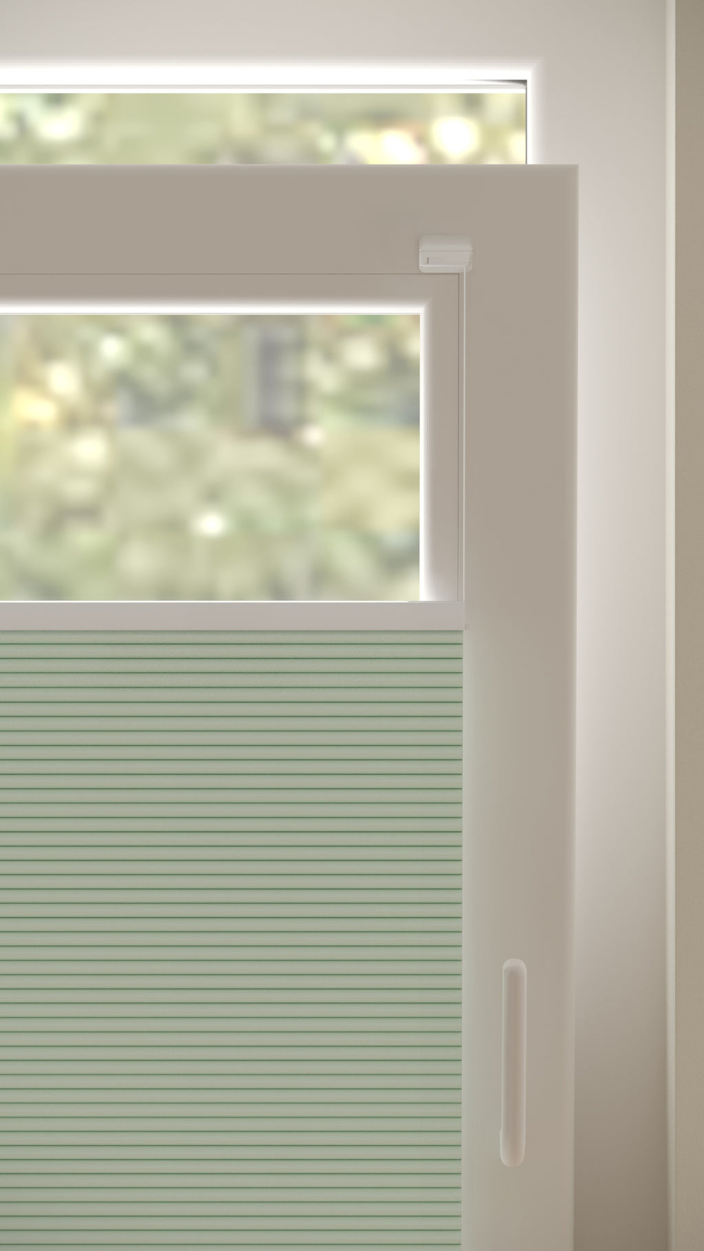 Plissé gordijnen Trend Zachtgroen Verduister 08 - Draai/kiep