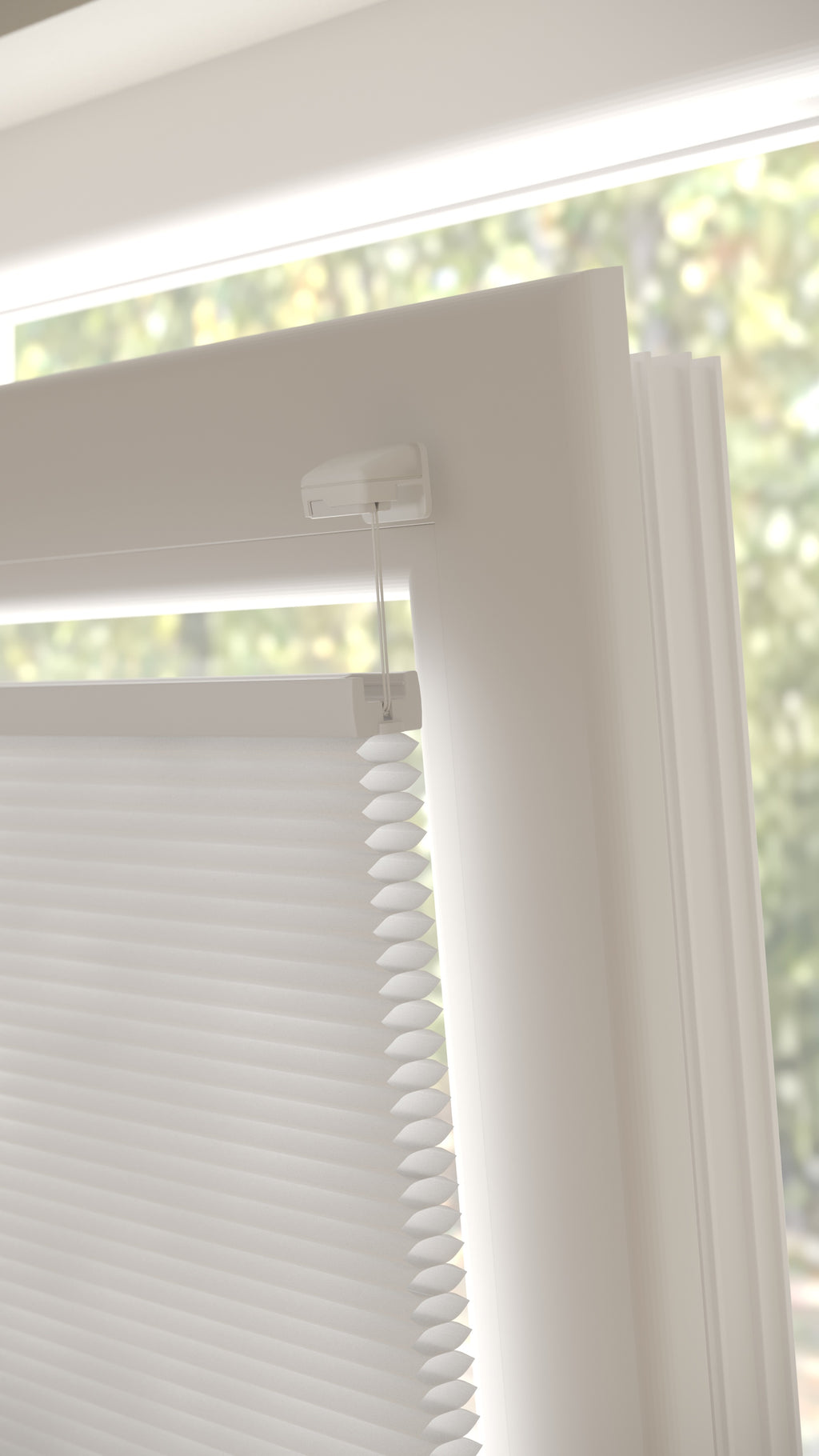 Plissé gordijnen Parijs Wit 100 - Draai/kiep