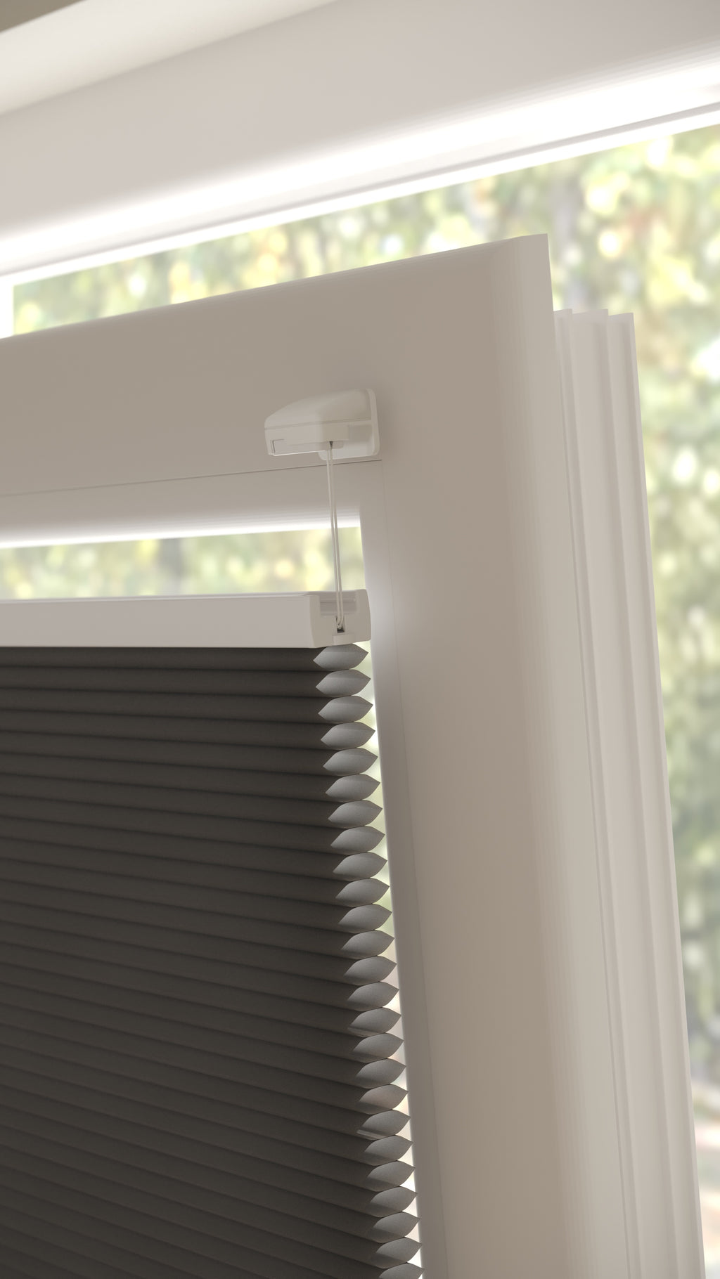 Plissé gordijnen Parijs Antraciet 200 - Draai/kiep