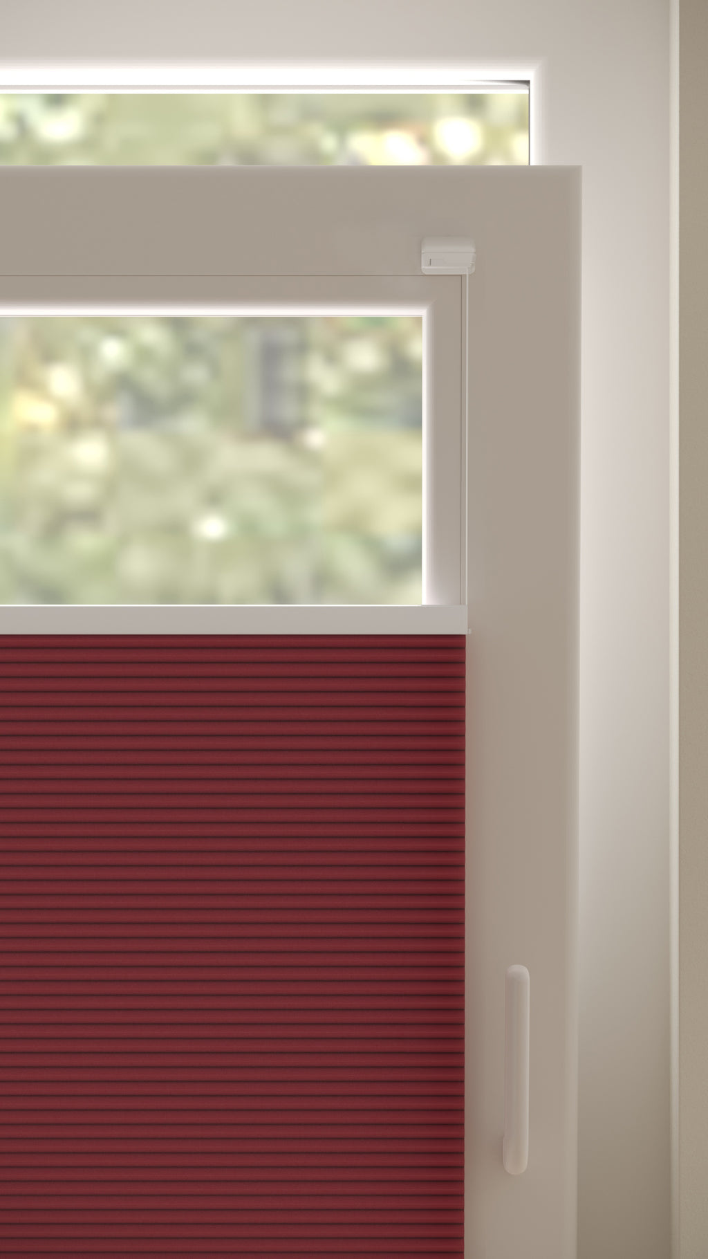 Plissé gordijnen Monaco Rood 06 - Draai/kiep