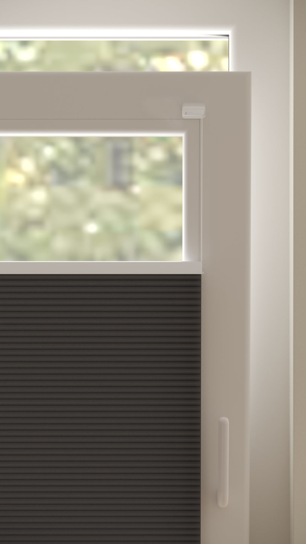 Plissé gordijnen Monaco Antraciet 12 - Draai/kiep