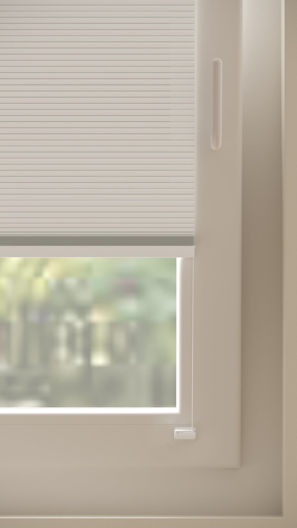 Plissé gordijnen Monaco Wit Verduister 01 - Draai/kiep