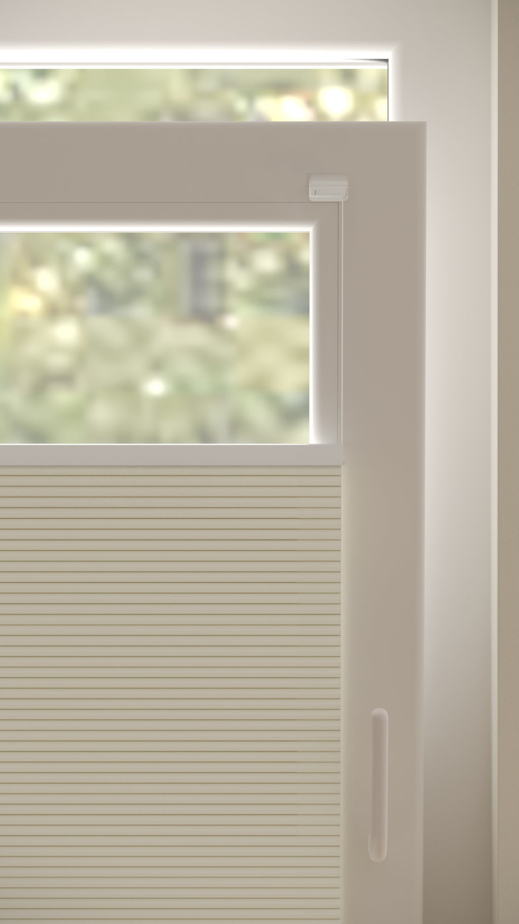 Plissé gordijnen Monaco Ecru Verduister 02 - Draai/kiep