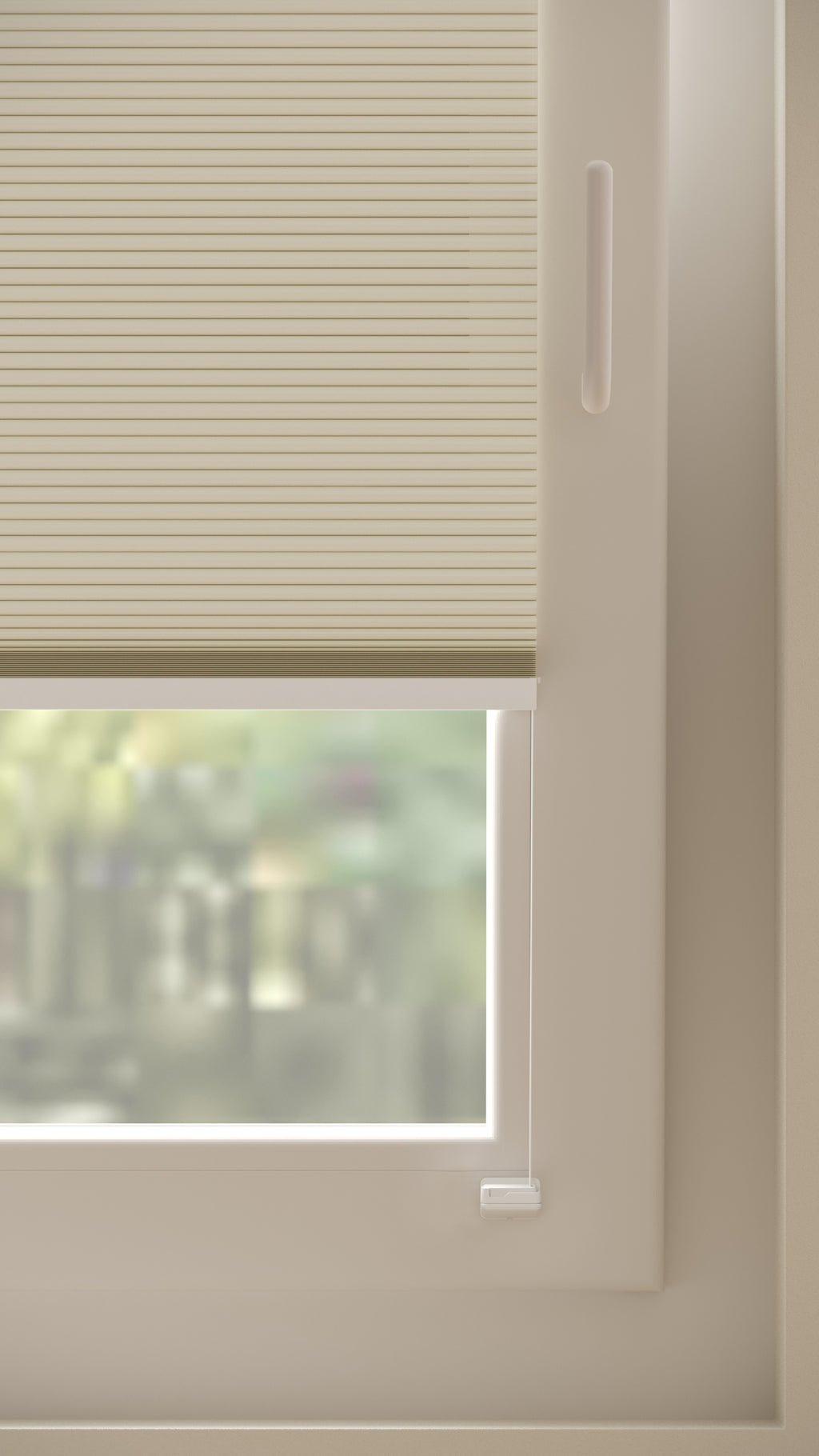 Plissé gordijnen Monaco Ecru Verduister 02 - Draai/kiep