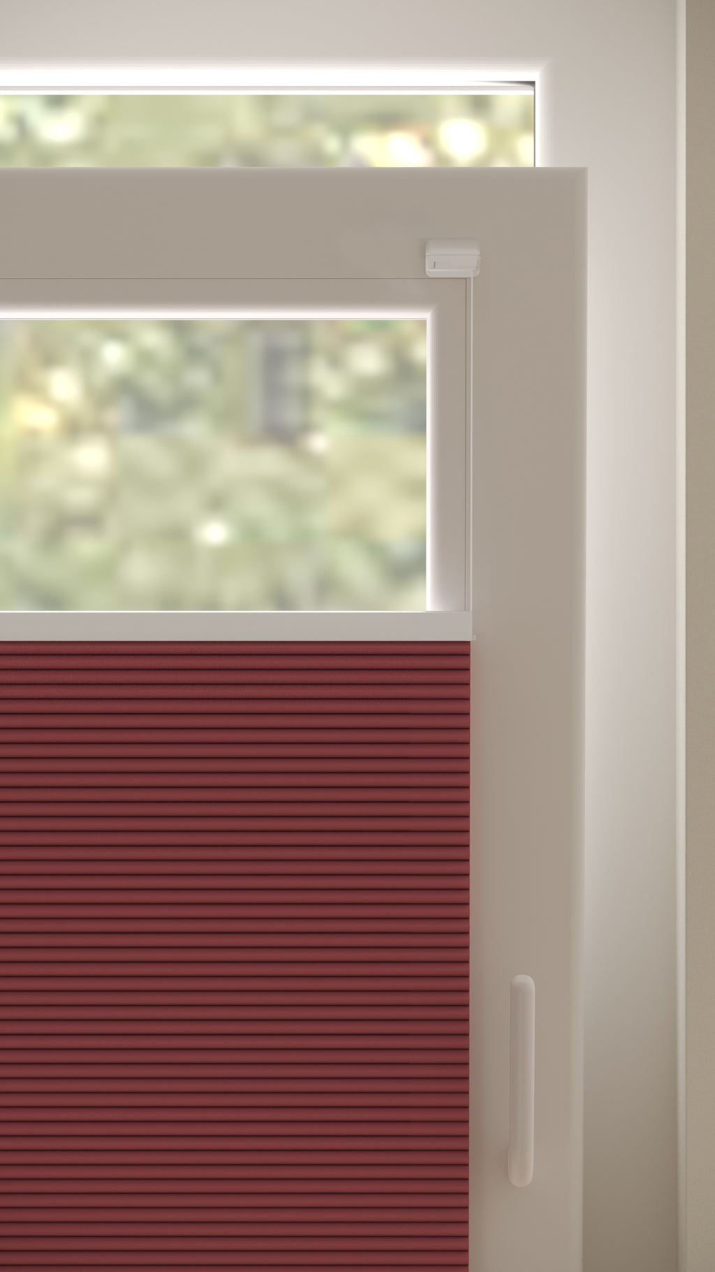 Plissé gordijnen Monaco Rood Verduister 06 - Draai/kiep