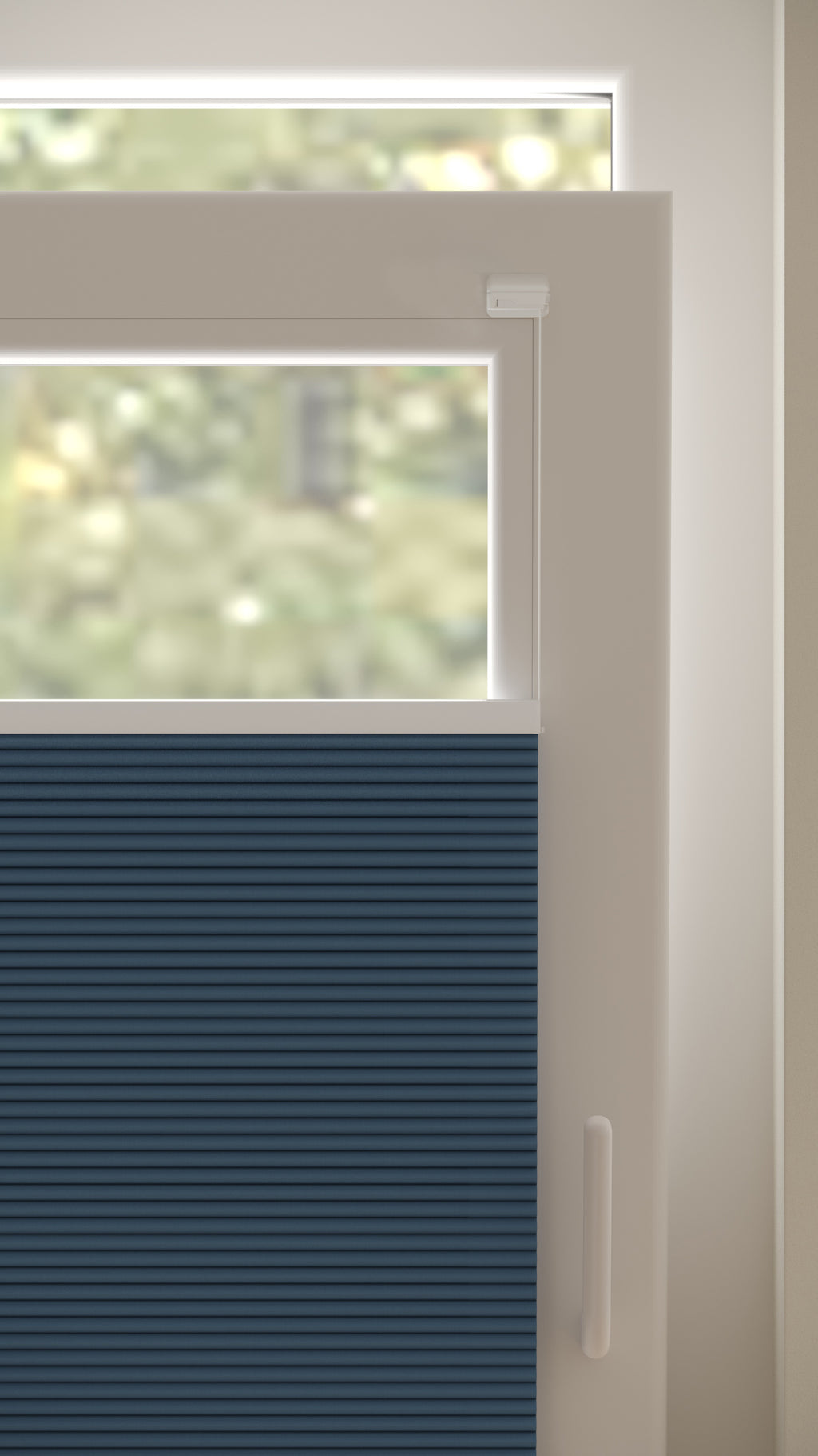 Plissé gordijnen Monaco Blauw Verduister 09 - Draai/kiep