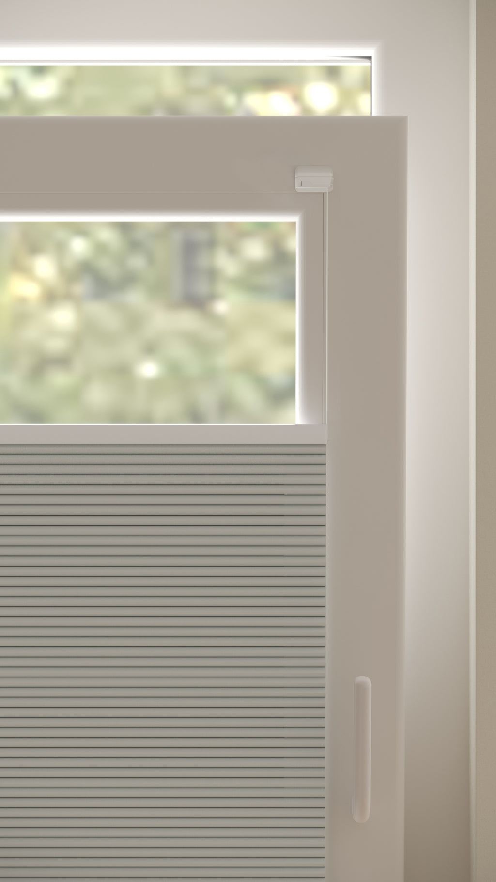 Plissé gordijnen Monaco Lichtgrijs Verduister 10 - Draai/kiep