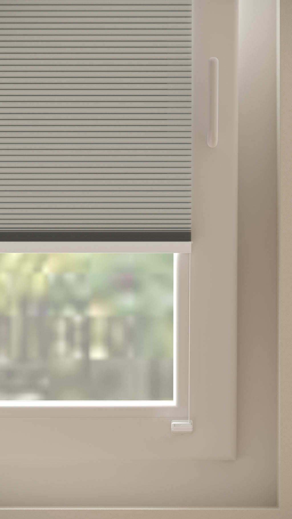 Plissé gordijnen Monaco Lichtgrijs Verduister 10 - Draai/kiep