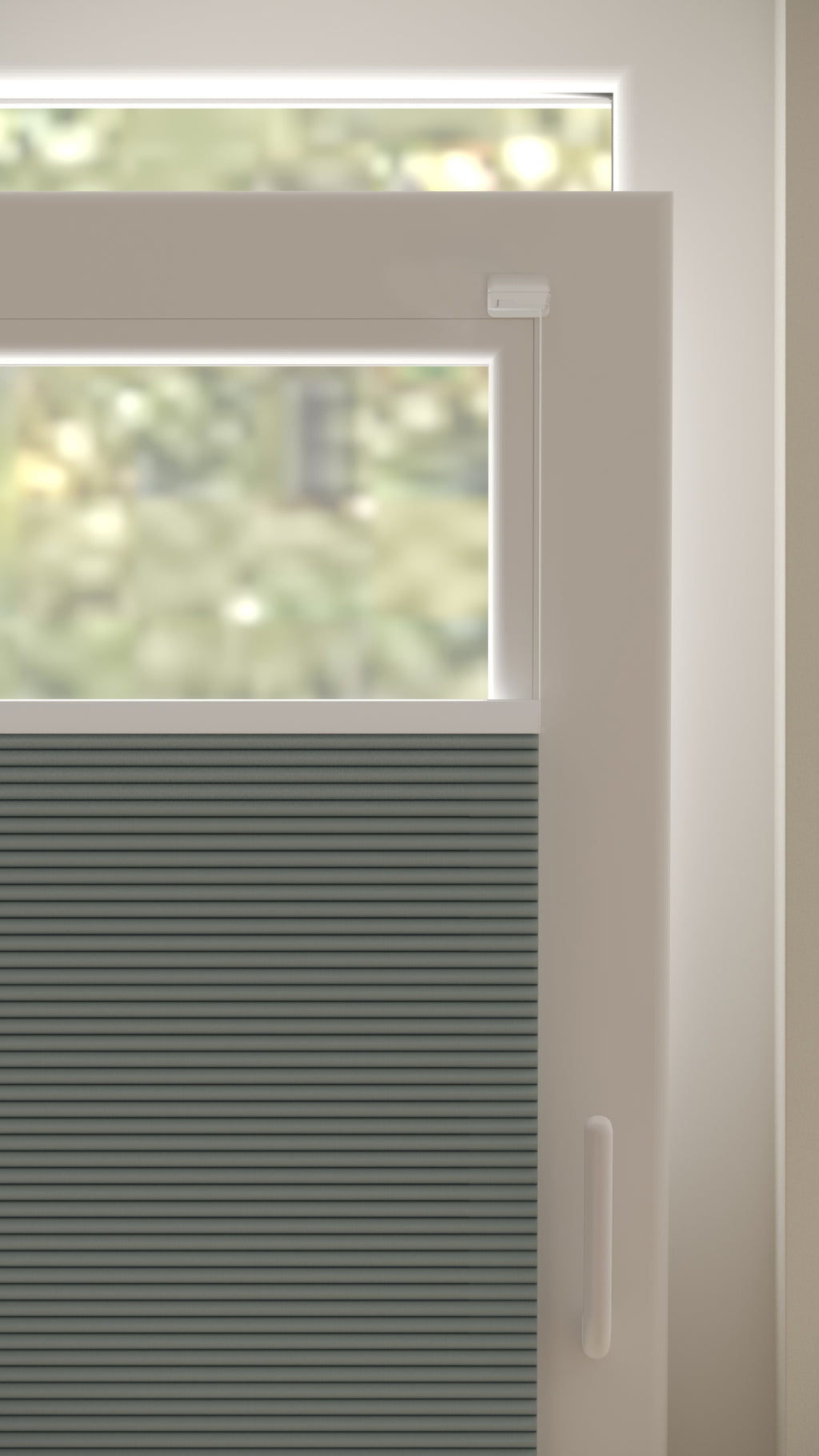 Plissé gordijnen Monaco Grijs Verduister 11 - Draai/kiep